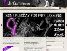 Tablet Screenshot of joecrabtree.com